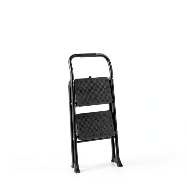 HBTower 2 Step Ladder Foldable Steel Household Stool-4