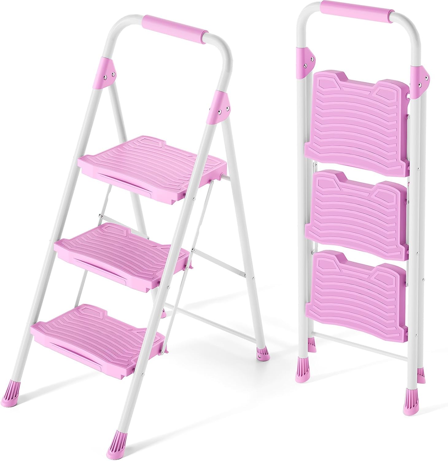 KINGRACK pink step ladder in a home setting