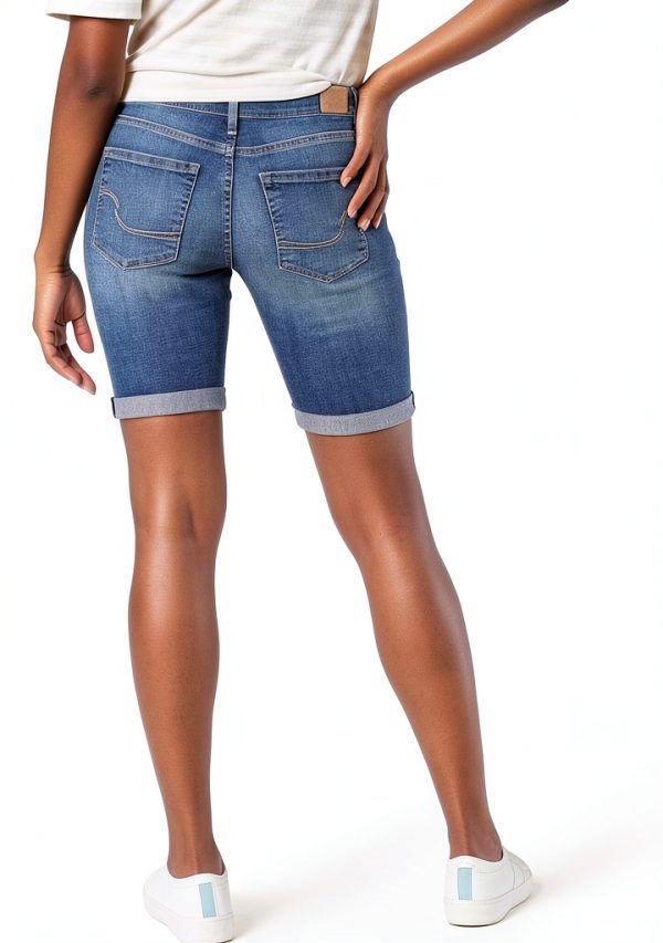 Levi Strauss Signature Gold Maternity Denim Shorts-2