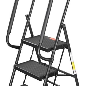 Valeo Step Ladder with Handrails Foldable Lightweight Home-0
