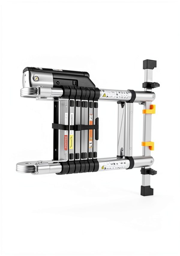 DEZEX Telescoping Ladder Stainless Steel Heavy Duty One-5
