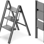WOA WOA Aluminum Step Ladder Foldable Lightweight Home Use-0