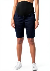 Fame Maternity Denim Bermuda Shorts 3X Bermuda Jade Stretch Comfort-0