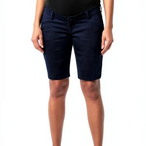 Fame Maternity Denim Bermuda Shorts 3X Bermuda Jade Stretch Comfort-0