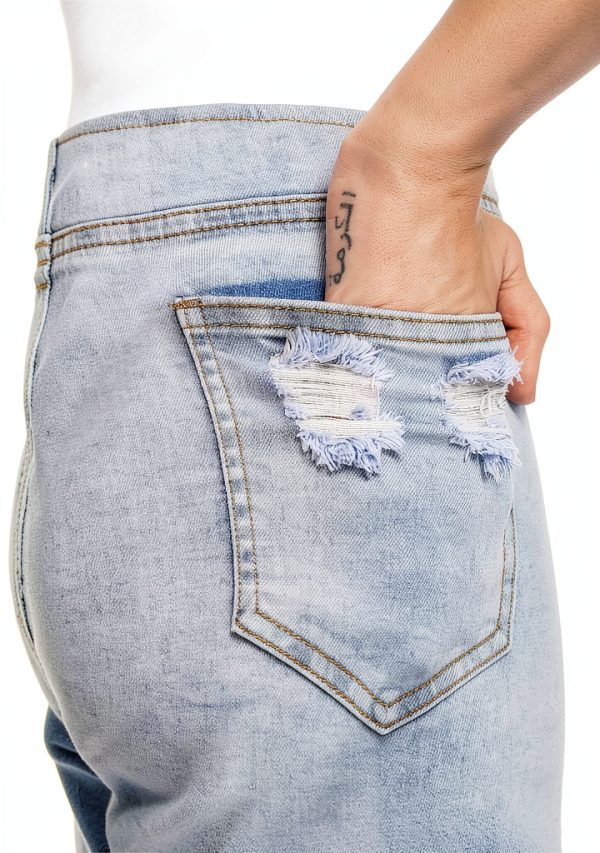 Maternity Denim Shorts BrandX V-Waist Stretch-4