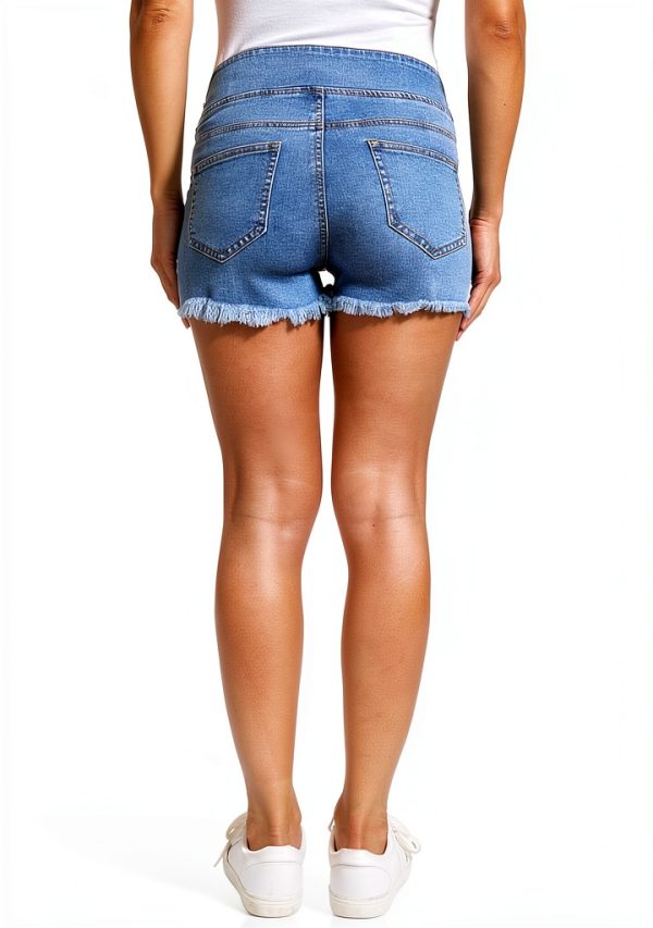 Denim Maternity Shorts BrandX Women's Stretch Fit-4