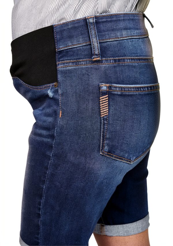 Paige Women's Denim Shorts Medium Wash Stretch-5