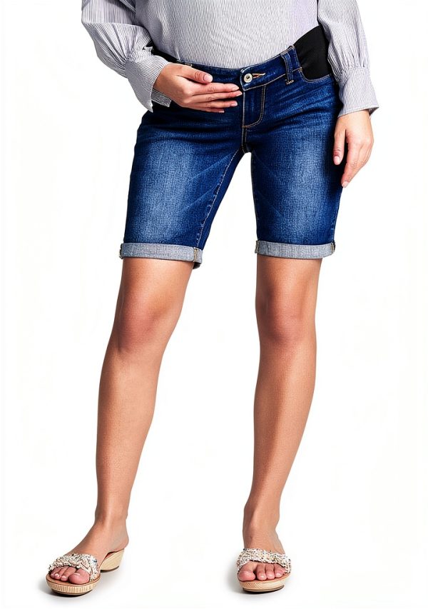 Paige Women's Denim Shorts Medium Wash Stretch-0