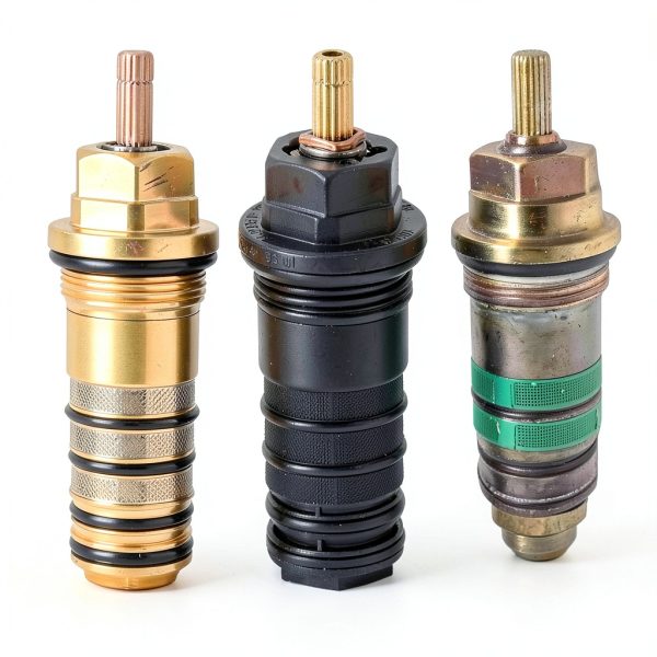 94282000 Thermostatic Cartridge Brass Version – 3/4" Compatible with Hansgrohe 94282000 for Ecostat Showers, Two-Hole & Three-Hole Thermostatic Tub Fillers, Replaces Plastic Version-3