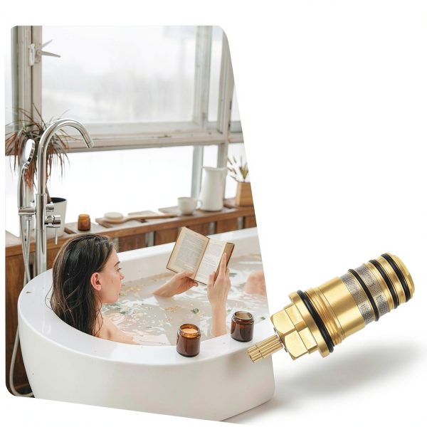 94282000 Thermostatic Cartridge Brass Version – 3/4" Compatible with Hansgrohe 94282000 for Ecostat Showers, Two-Hole & Three-Hole Thermostatic Tub Fillers, Replaces Plastic Version-7