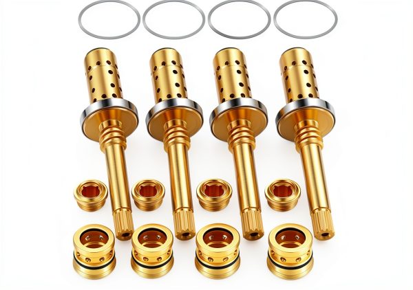 Dreyoo 4 Set Valve Rebuild Kit for Symmons Temptrol Spindle Seats-0