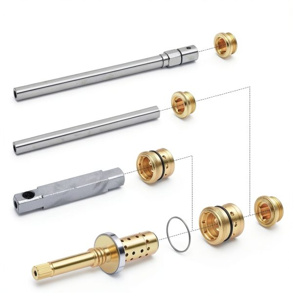 Dreyoo 4 Set Valve Rebuild Kit for Symmons Temptrol Spindle Seats-3