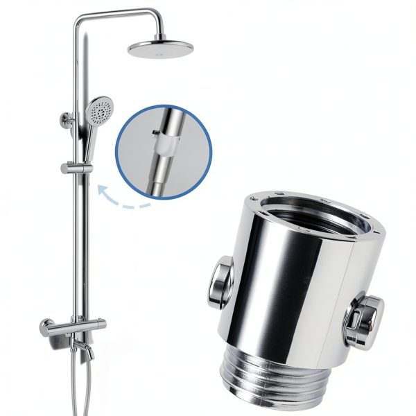 Shower Head Shut Off Valve,Leak Proof Shower Head Control Valve,Button Type Shower On Off Valve, Shower Head Water Control Valve for Bathroom,Kitchen,RV ﻿ ﻿-2