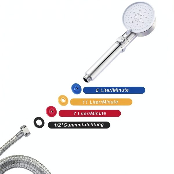 Silicone Shower Head Flow Restrictor 12pcs KALIONE Water Saver Set-4