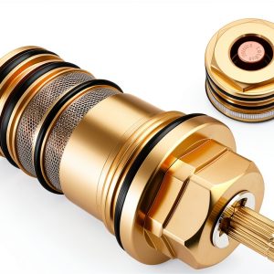 94282000 Thermostatic Cartridge Brass Version – 3/4" Compatible with Hansgrohe 94282000 for Ecostat Showers, Two-Hole & Three-Hole Thermostatic Tub Fillers, Replaces Plastic Version-0