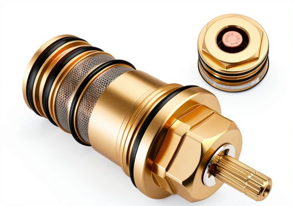 94282000 Thermostatic Cartridge Brass Version – 3/4" Compatible with Hansgrohe 94282000 for Ecostat Showers, Two-Hole & Three-Hole Thermostatic Tub Fillers, Replaces Plastic Version-0