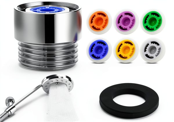 Shower Flow Restrictor 7 Pack Mozeat Lens Stainless Steel 1.2-2.5 GPM-0