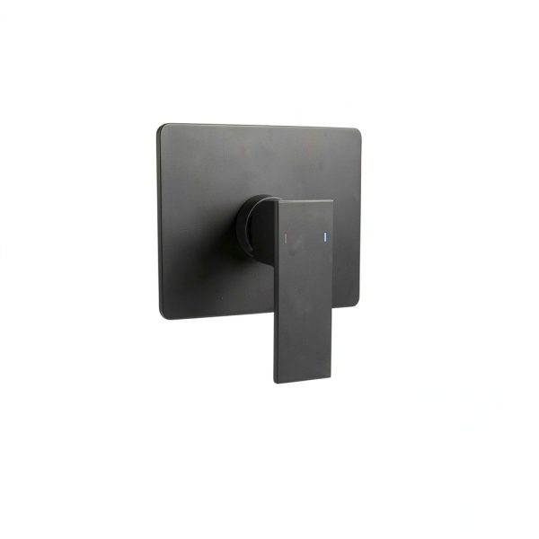 Bathroom Shower Valve Trim Kit COXOVAY Matte Black Brass-5