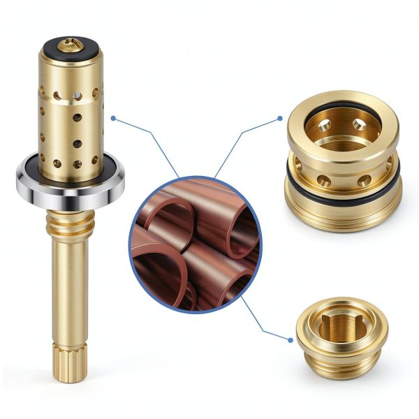 Dreyoo 4 Set Valve Rebuild Kit for Symmons Temptrol Spindle Seats-5