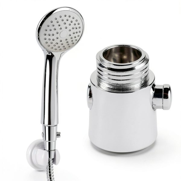 Shower Head Shut Off Valve,Leak Proof Shower Head Control Valve,Button Type Shower On Off Valve, Shower Head Water Control Valve for Bathroom,Kitchen,RV ﻿ ﻿-5