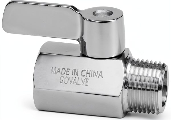 Shower Flow Control Valve GOVALVE 1/2" NPT Stainless Steel Ball Valve-5