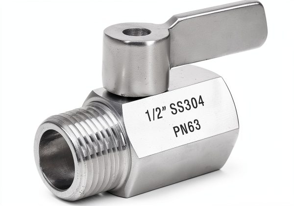 Shower Flow Control Valve GOVALVE 1/2" NPT Stainless Steel Ball Valve-0