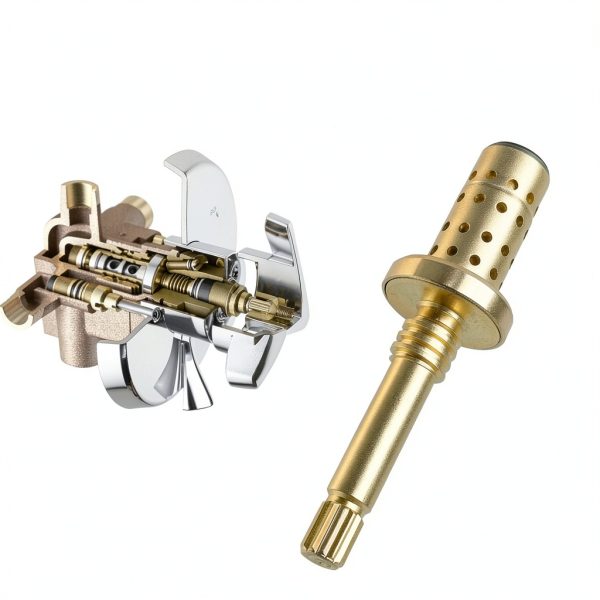 TA-10 Flow Control Spindle Assembly Brass by Sleepzj for Shower Valves-4
