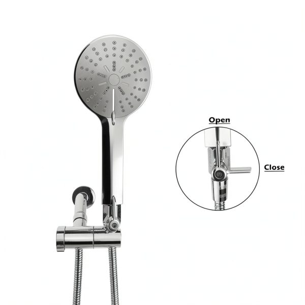 Showerhead Shut Off Valve SHEKUSU 304 Stainless Mini Ball 1/2" NPT-3