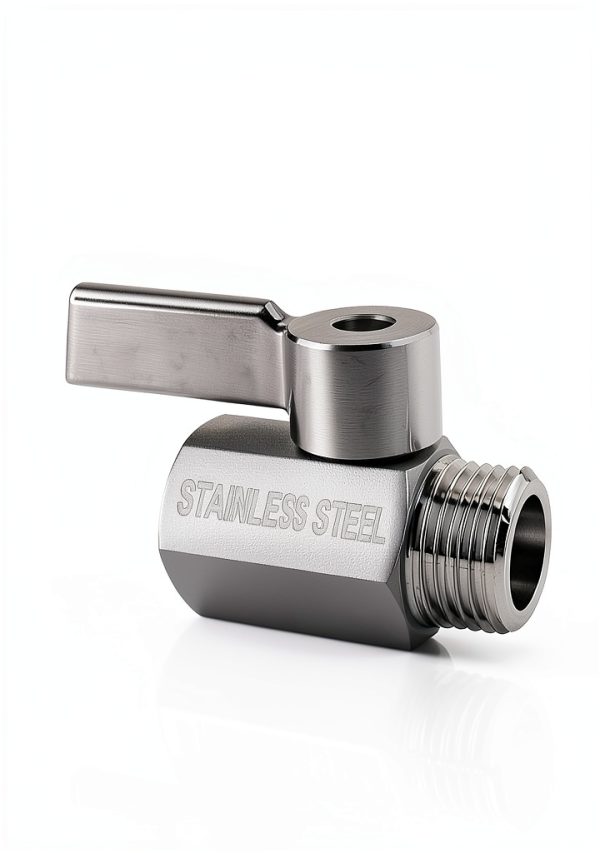 Showerhead Shut Off Valve SHEKUSU 304 Stainless Mini Ball 1/2" NPT-1